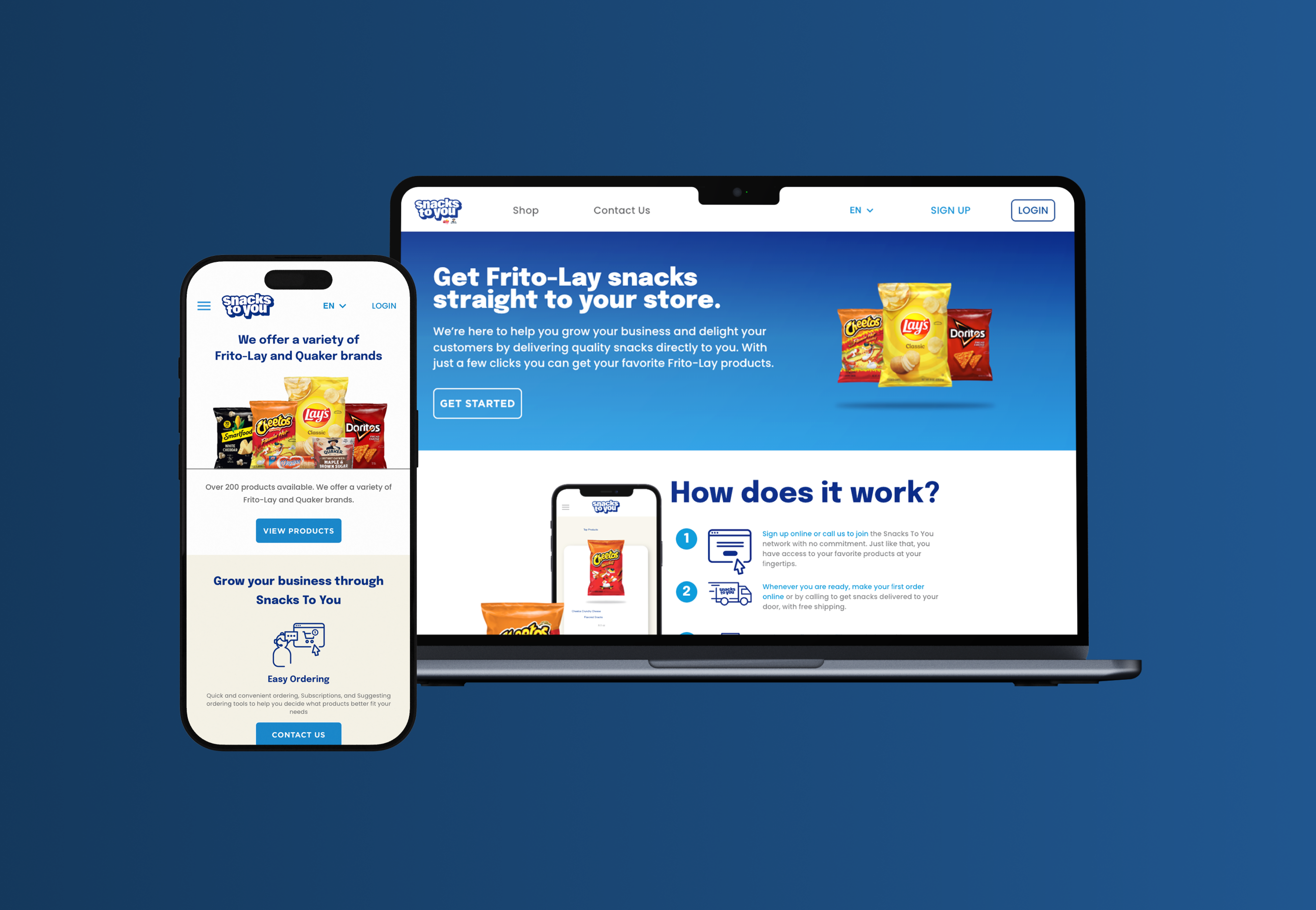 Snacks to You B2B eCommerce